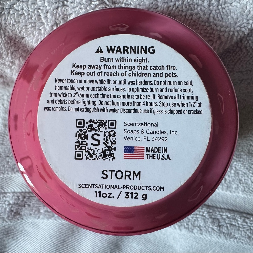 Pink Scented Candle - Picture 4 of 4